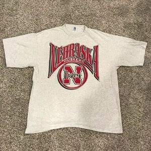 Vintage Logo 7 Nebraska Huskers Single Stitch